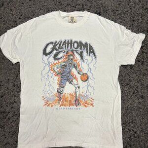 Vintage Oklahoma City Thunder DeadThreads T-Shirt (Size Medium) White